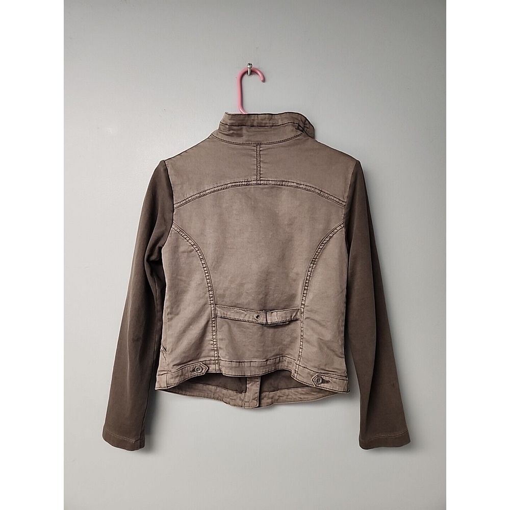 Anthropologie Womens S MARRAKECH‎ Ronika Draped MOTO JACKET Gray Small - Picture 5 of 8